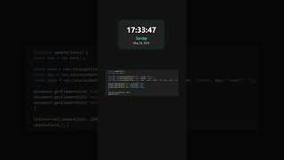 Digital Clock using CSS & JavaScript ⏰ #Shorts #coding