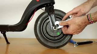 Electric Scooter Motor Front Wheel Removal - X7 X8 PRO