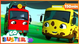 🌧️ Puddle Power! Buster’s Stormy Race 🌧️ | Go Learn With Buster | Videos for Kids