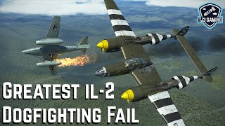 Greatest IL-2 Sturmovik Fail of All Time - Insane P-38 Lightning vs Me-262 Takedown