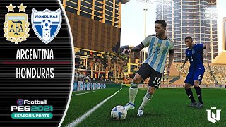 Argentina vs Honduras - Amistoso Internacional  | Gameplay Pes 2021
