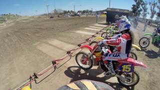 Calvmx Perris MX 03/19/2017 Yamaha YZ465 on board Mark Decker