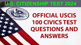 100 Civics Questions & Answers for the US Citizenship Test IN ORDER