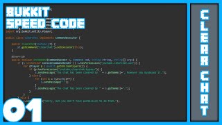 Bukkit Speed Code 01 | Clear Chat Command