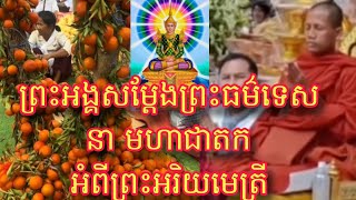 ស្តាប់ព្រះអង្គចន្ទមុនីសម្តែងព្រះធម៌ទេសនា មហាជាតក អំពីព្រះអរិយមេត្រី