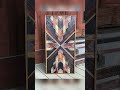 rustic wood wall art with geometric pattern. southwestern decor. unique aztec wood artwork