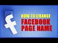 How to change facebook page name/Username  easily in 2023