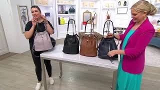 Aimee Kestenberg Cabo Leather Convertible Shoulder Bag on QVC