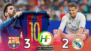 Barcelone~Real Madrid 3-2 Laliga Spain 2017 Messi~cristiano💥|جنون فهد العتيبي