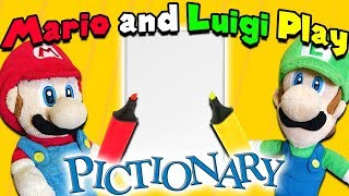 Crazy Mario Bros: Mario and Luigi Play Pictionary!