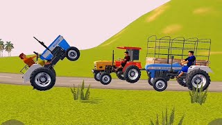 Indian tractor driving 3D game || ಸ್ವರಾಜ್ ಟ್ರ್ಯಾಕ್ಟರ್ ಹ್ಮ್ಟ್ New ಹೊಳ್ಳಡ್ ಟ್ರ್ಯಾಕ್ಟರ್ || 25@ 2024