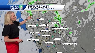 Northern California forecast: Cooler with scattered clouds Tuesday. When to expect mountain showers