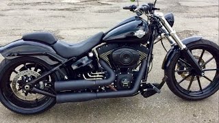 Harley Davidson FXSB Softail Breakout Black Custom