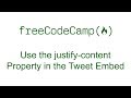 CSS Flexbox - Use the justify-content Property in the Tweet Embed - Free Code Camp