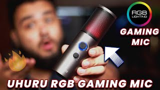 This Gaming Mic is Awesome 😍 | Uhuru UM-1100 USB RGB Gaming Microphone for Gaming \u0026 Streaming⚡