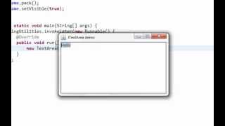 Java swing GUI tutorial #14: JTextArea