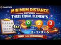 Apr 10, 2026 - Leetcode Problem #3740. Minimum Distance Between Three Equal Elements I