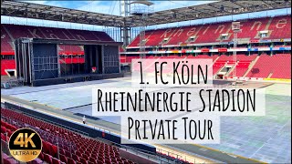 PRIVATE Stadium Tour - 1.FC Köln (Cologne) - Behind the scenes before a concert in 2022 ( 4K / UHD )