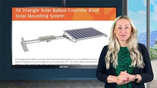 Angels Solar - AS Triangle Solar Ballast Flat Roof Mounting System