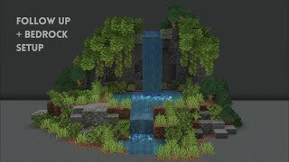 Waterfall Effect Follow Up + Bedrock Setup :: Minecraft