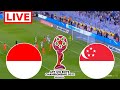 Indonesia U16 vs Singapura U16 Live Football | Piala AFF U16 2024 | Gameplay pes21