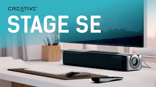 Creative Stage SE - Under-monitor Soundbar with Bluetooth 5.3 and USB Digital Audio