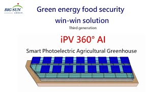 AI Smart Photoelectric Agricultural Greenhouse IPV ECO System