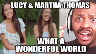 "What A Wonderful World" - Sister Duet - Lucy & Martha Thomas REACTION