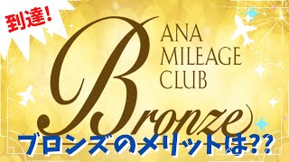 【到達!!】ANAマイレージクラブ『ブロンズ』ステータスのメリットは？