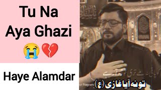 Gham E Hussain 💔|Tu Na Aya Ghazi Noha|Mir Hassan Mir Nohay|2021 Nohay|Shia Whatsapp Status|MHM|