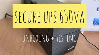 Cheap UPS!! Secure UPS 650VA Unboxing + Testing