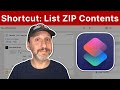 View Zip File Contents With a Shortcut on a Mac