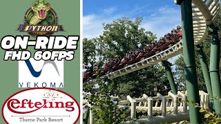 Python at Efteling | POV OnRide - Full HD 2023 | Vekoma Double Loop Corkscrew