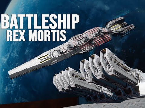 Rex Mortis Battleship Railgun Turrets !!!! – Space Engineers