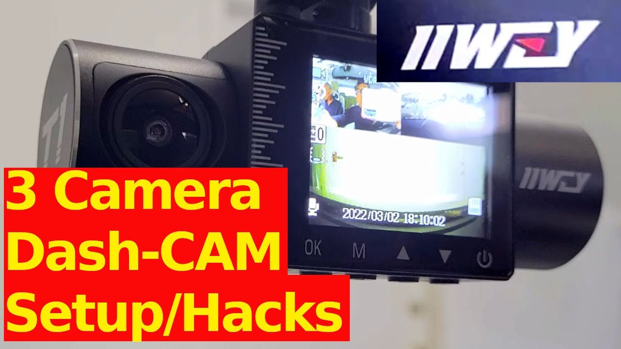 Iiwey 3 Channel Camera Dash Cam Setup And Hack Installation, Rear View ...