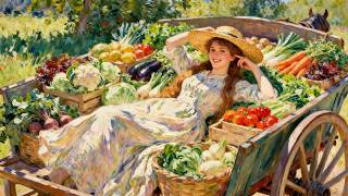 Visual Poems | Monet | A bountiful day in the vegetable garden