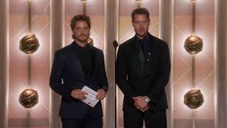 Luke Grimes & Justin Hartley Present Best Supporting Male Actor – Television | 83rd Golden Globes