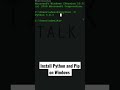 Python3 and pip3 simplest installation guide