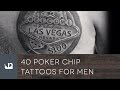 40 Poker Chip Tattoos For Men