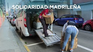 Taxistas madrileños llevan ayuda a Valencia