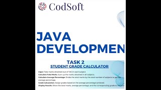 Student Grade Calculator | Java Project Tutorial | CODSOFT Internship Task 2