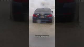Strong winds from storm whip up massive waves on Lake Erie
