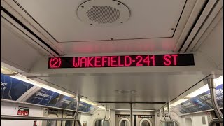 IRT 7 Av Express: R142 (2) Train [Flatbush Av-Brooklyn College to Wakefield-241 St #test]