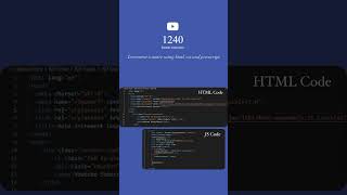 Auto-increment counter on page load with html, css & javascript #htmltutorial #javascript #shorts