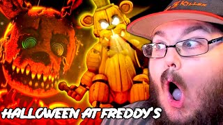 FNAF SONG "Halloween at Freddy's Remix" [LYRICS] By @TryHardNinja #FNAF REACTION!!!
