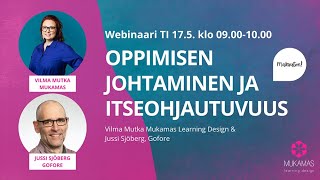 Oppimisen johtaminen ja itseohjautuvuus -webinaari