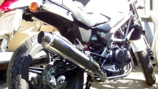 2013式VTR250　WR'S ミラーチタンサイレンサーマフラー