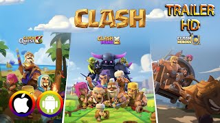 Supercell anunciou 3 novos jogos CLASH - Trailer (Android/IOS) Official