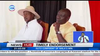 Uganda's president Museveni and President Ruto heap praises for Raila