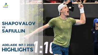 Denis Shapovalov vs. Roman Safiullin Highlights | 2023 Adelaide International 1 Gameplay PS5